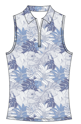 Elina Ice Sleeveless - Arctic Palm
