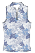 Elina Ice Sleeveless - Arctic Palm