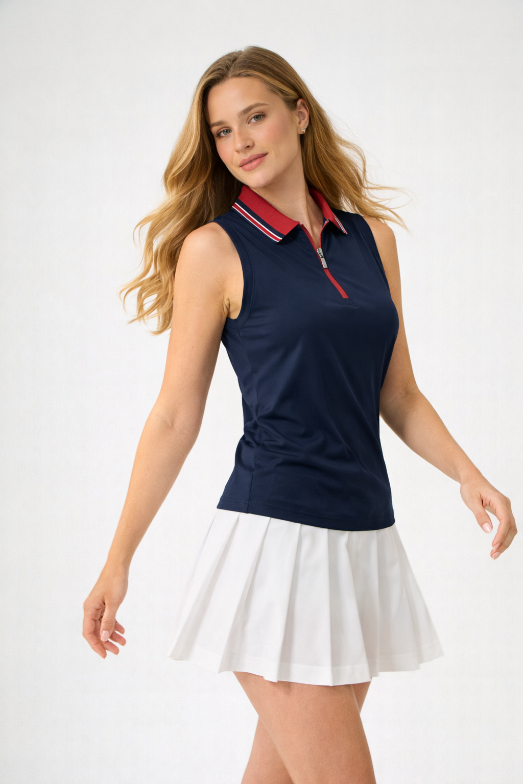 Course Ready Sleeveless - Navy/Maroon