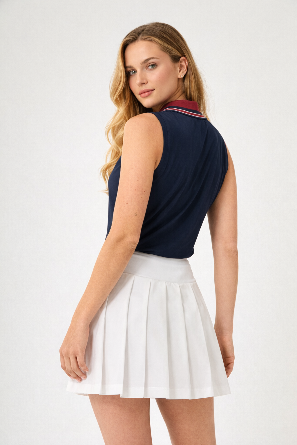 Course Ready Sleeveless - Navy/Maroon