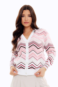 Club Cardigan - Chevron Swing