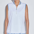 Violet - White Chambray