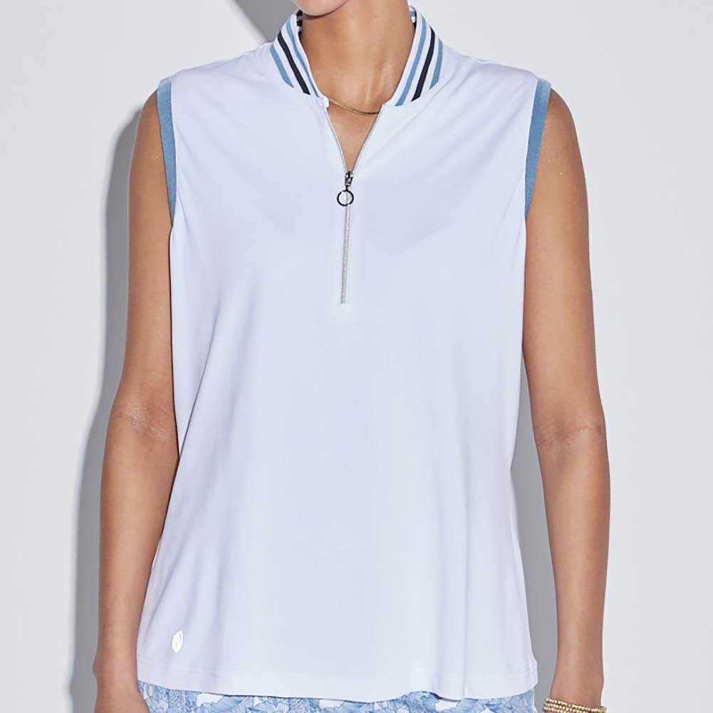 Violet - White Chambray