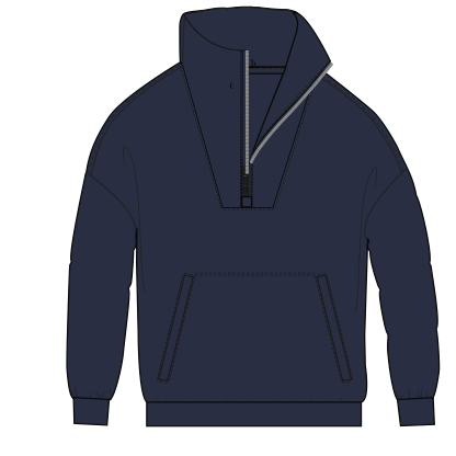 Clubhouse Half Zip - Classic Navy