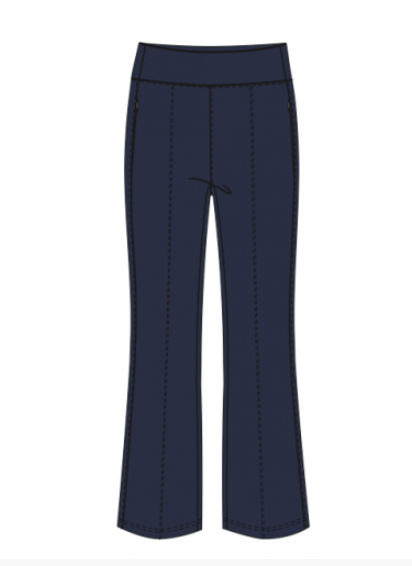Jackie Cropped Flare Pant - Classic Navy
