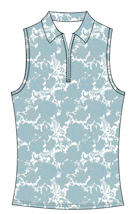 Elina Ice Sleeveless - Water Hyacinth