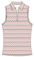 Elina Ice Sleeveless - Chevron Swing