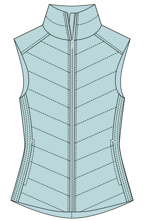 Heritage Vest - Shell Blue