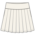 Classic Skort 15in - Snow White