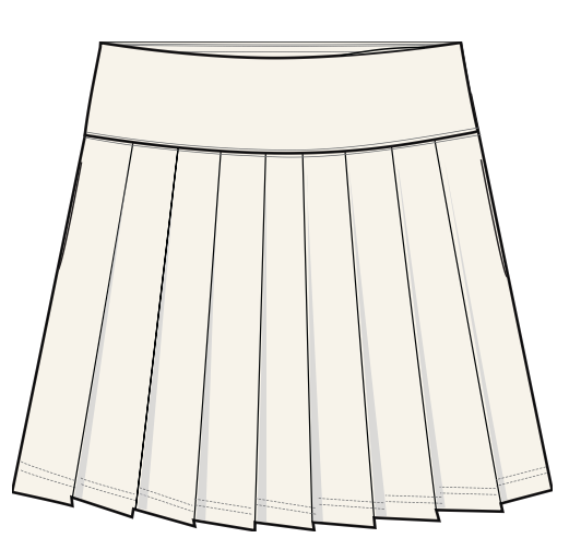 Classic Skort 15in - Snow White