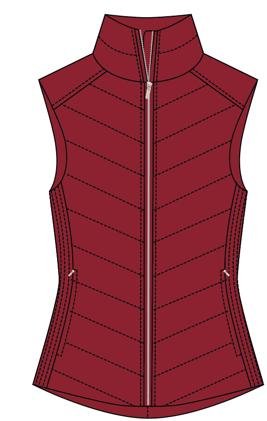 Heritage Vest - Maroon