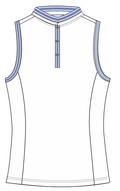 Ace Sleeveless - White / Crystal Blue