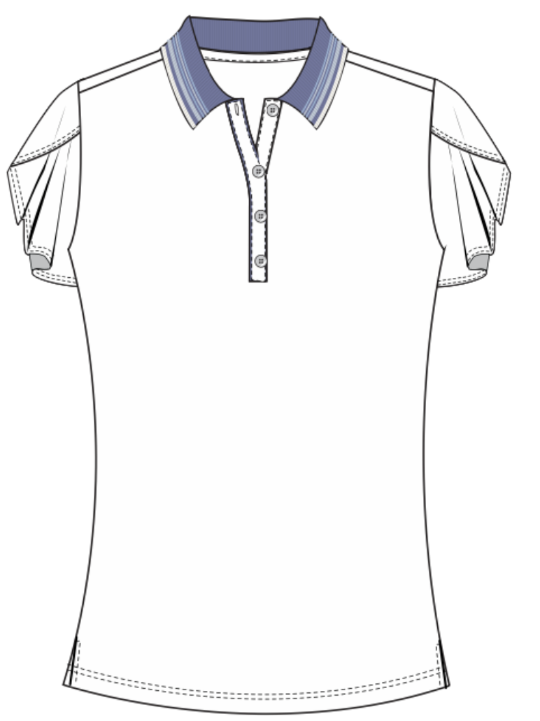 Harper Luxe - White / Crystal Blue