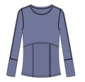 Rib Long Sleeve - Crystal Blue