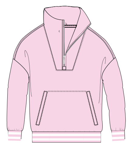 Clubhouse Half Zip - Bordeaux