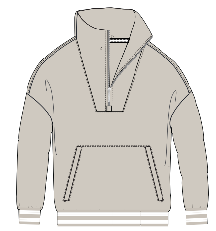 Clubhouse Half Zip - Bordeaux