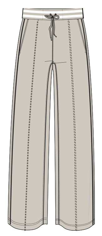 Lounge Luxe Wide Leg Pant - Classic Navy