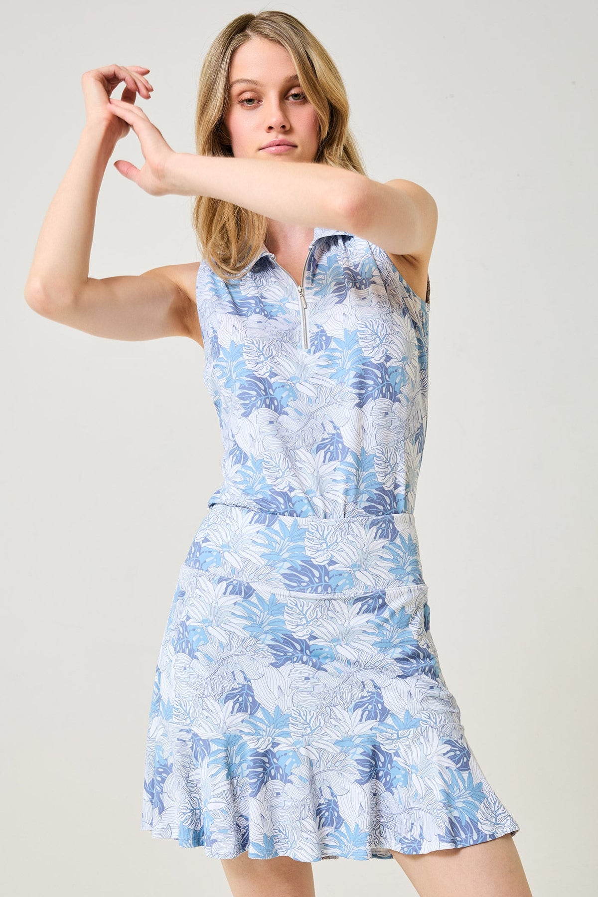 Elina Ice Sleeveless - Arctic Palm
