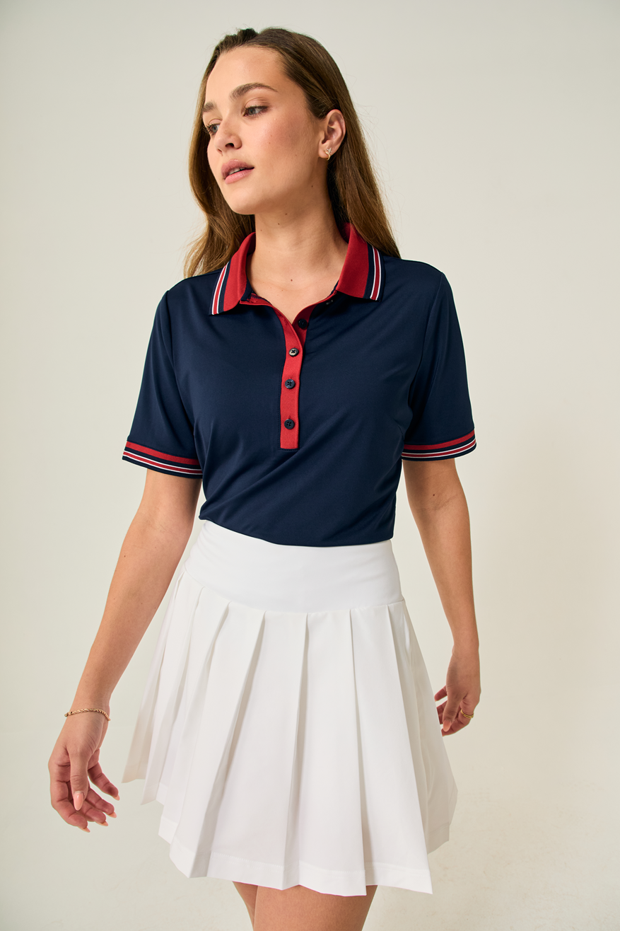 Links Luxe Tee - Classic Navy