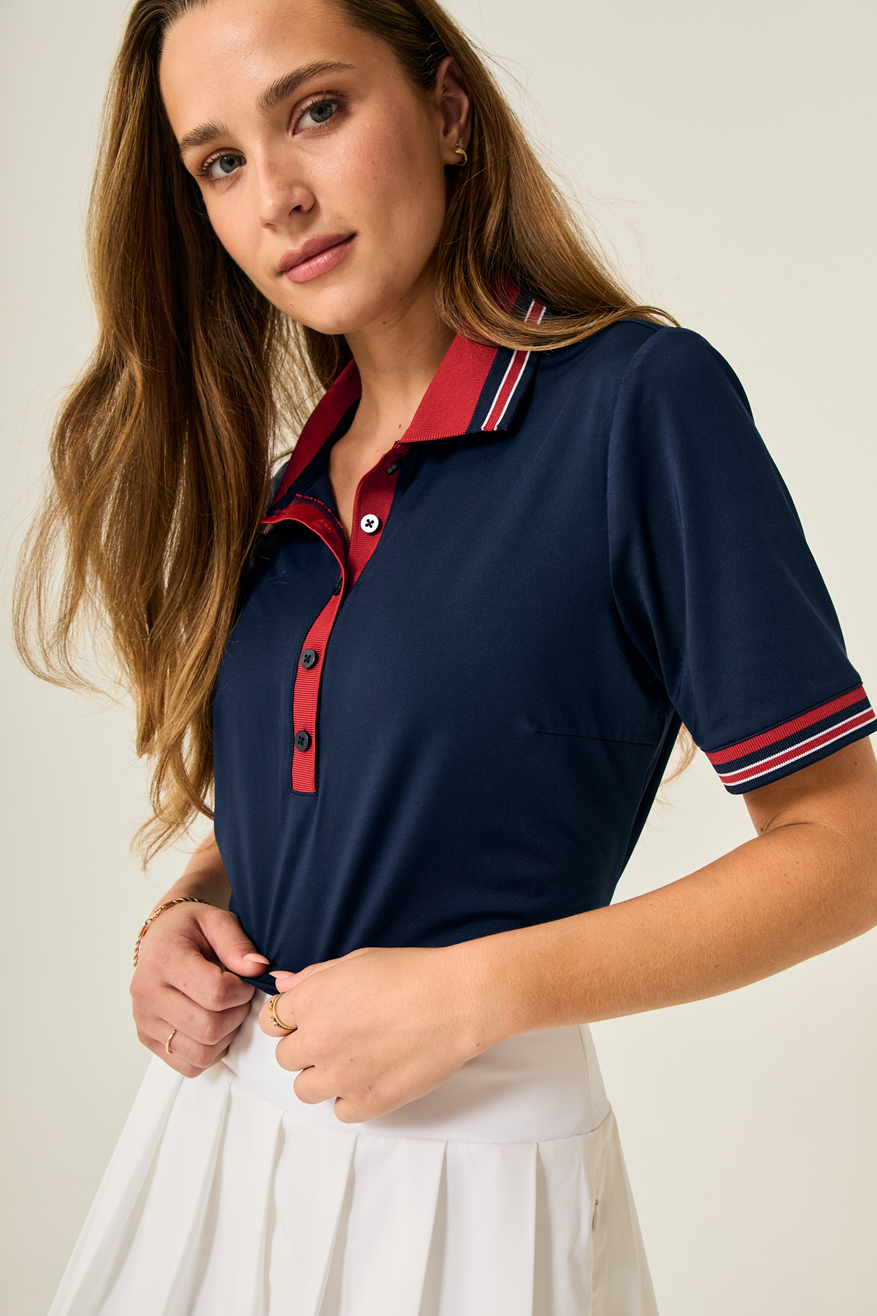 Links Luxe Tee - Classic Navy