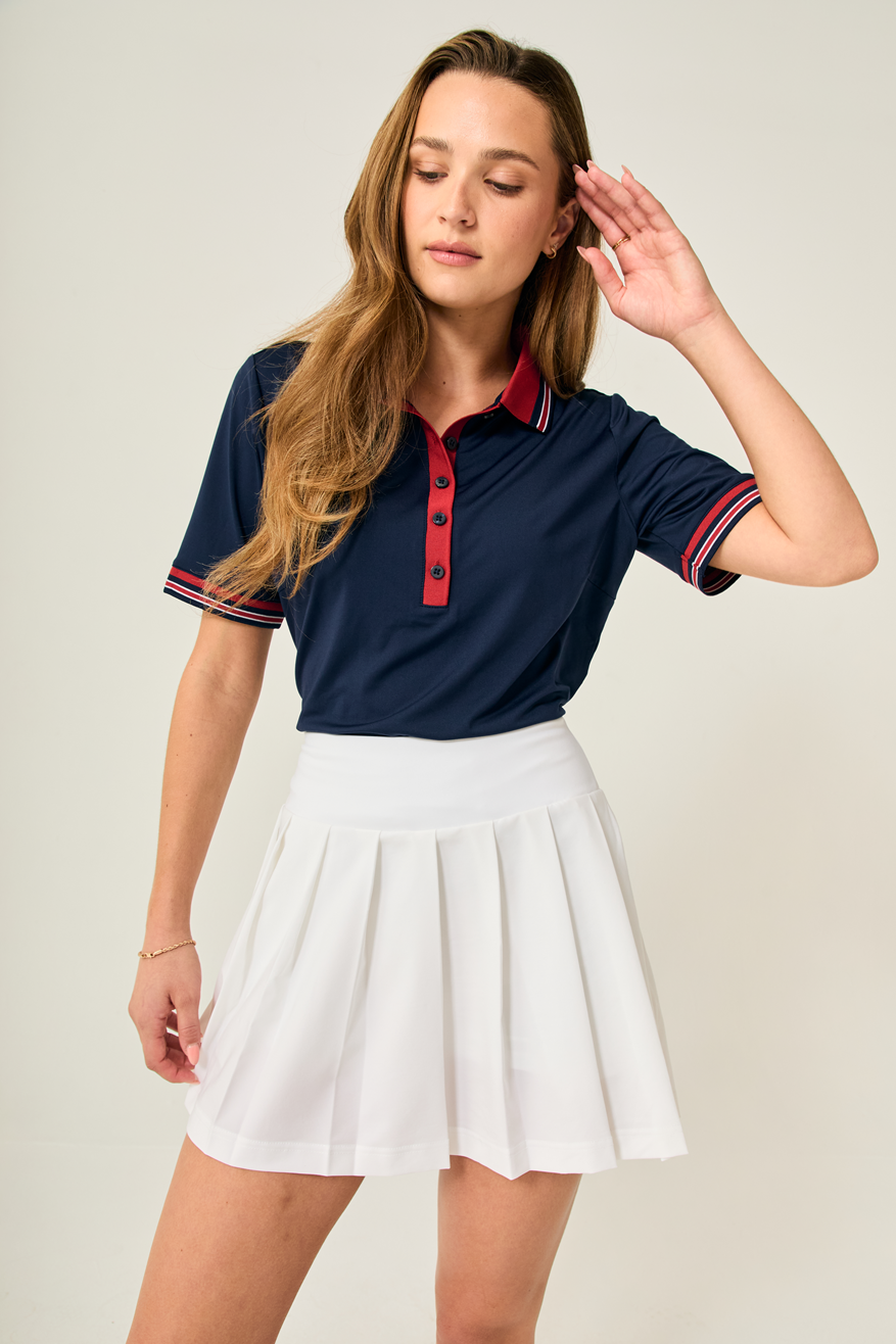 Links Luxe Tee - Classic Navy