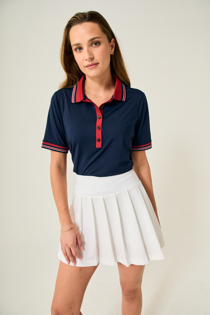 Links Luxe Tee - Classic Navy