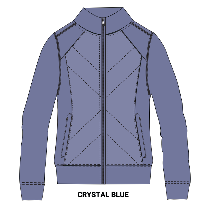 Active Track Jacket - Crystal Blue