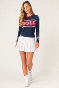 Ridgeway Sweater - Navy/Maroon